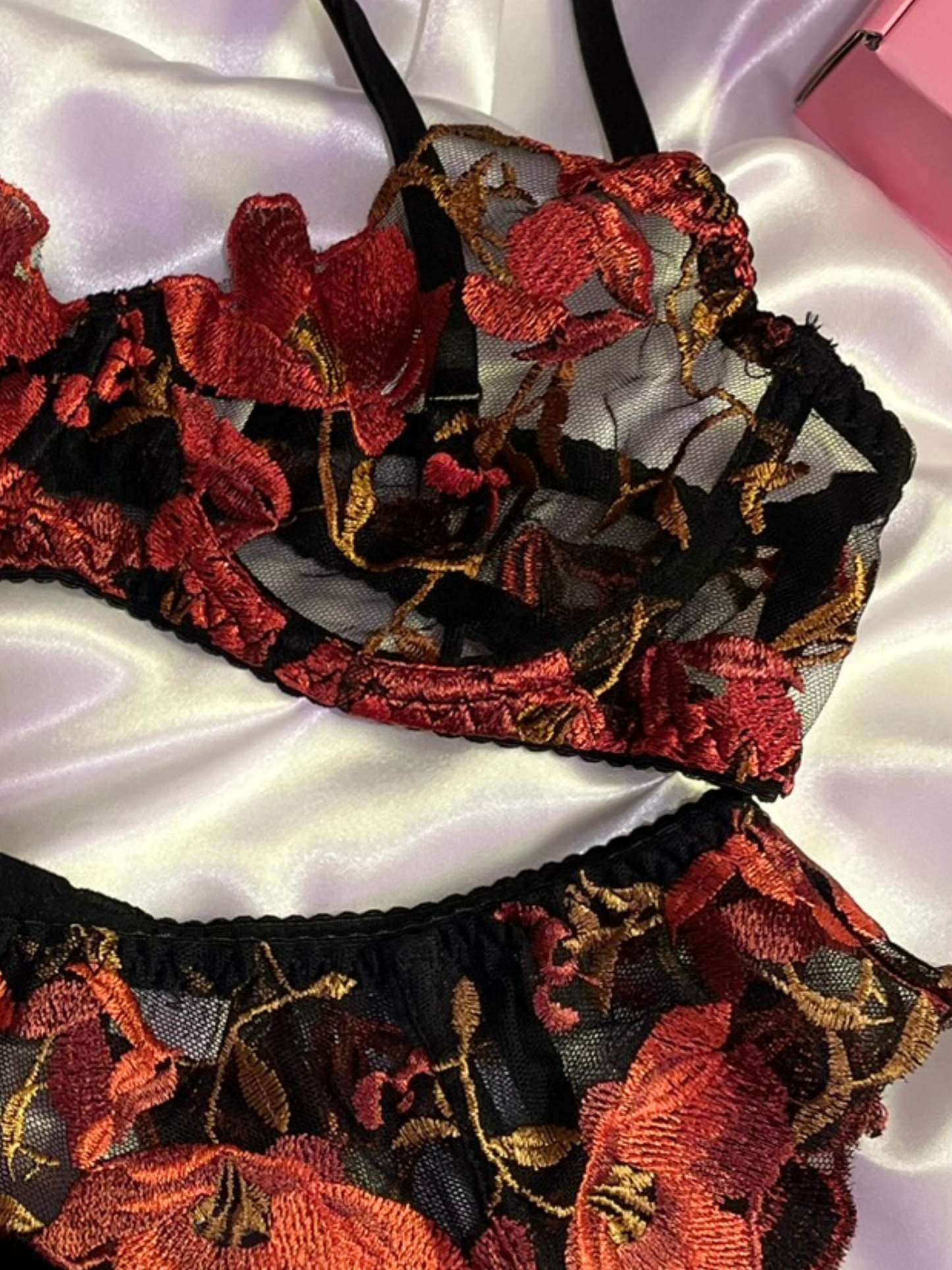 Crimson Kisses Lingerie Set ๐ฅ๐
